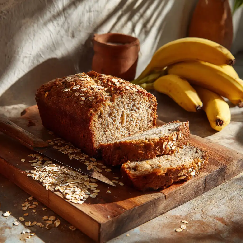 banana bread nutrition data with healthy ingredients