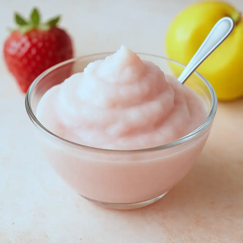 Protein Fluffy Jello in dessert bowl