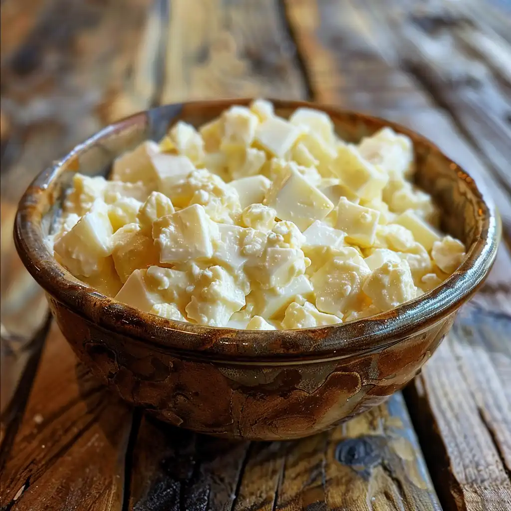 high protein egg salad with Greek yogurt and cottage cheese
