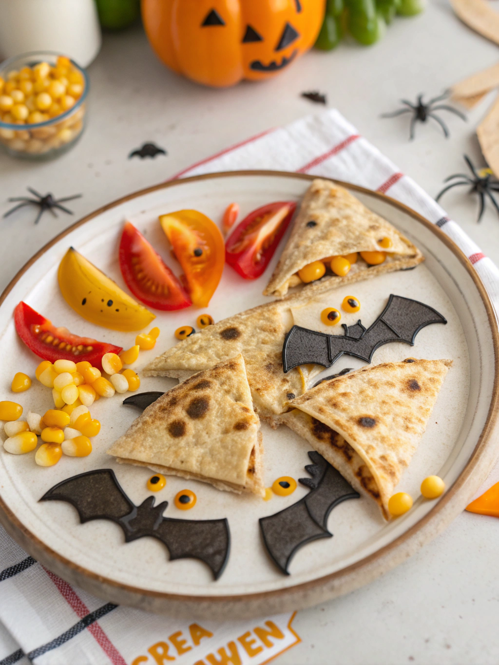 Halloween Bat Quesadillas for Kids