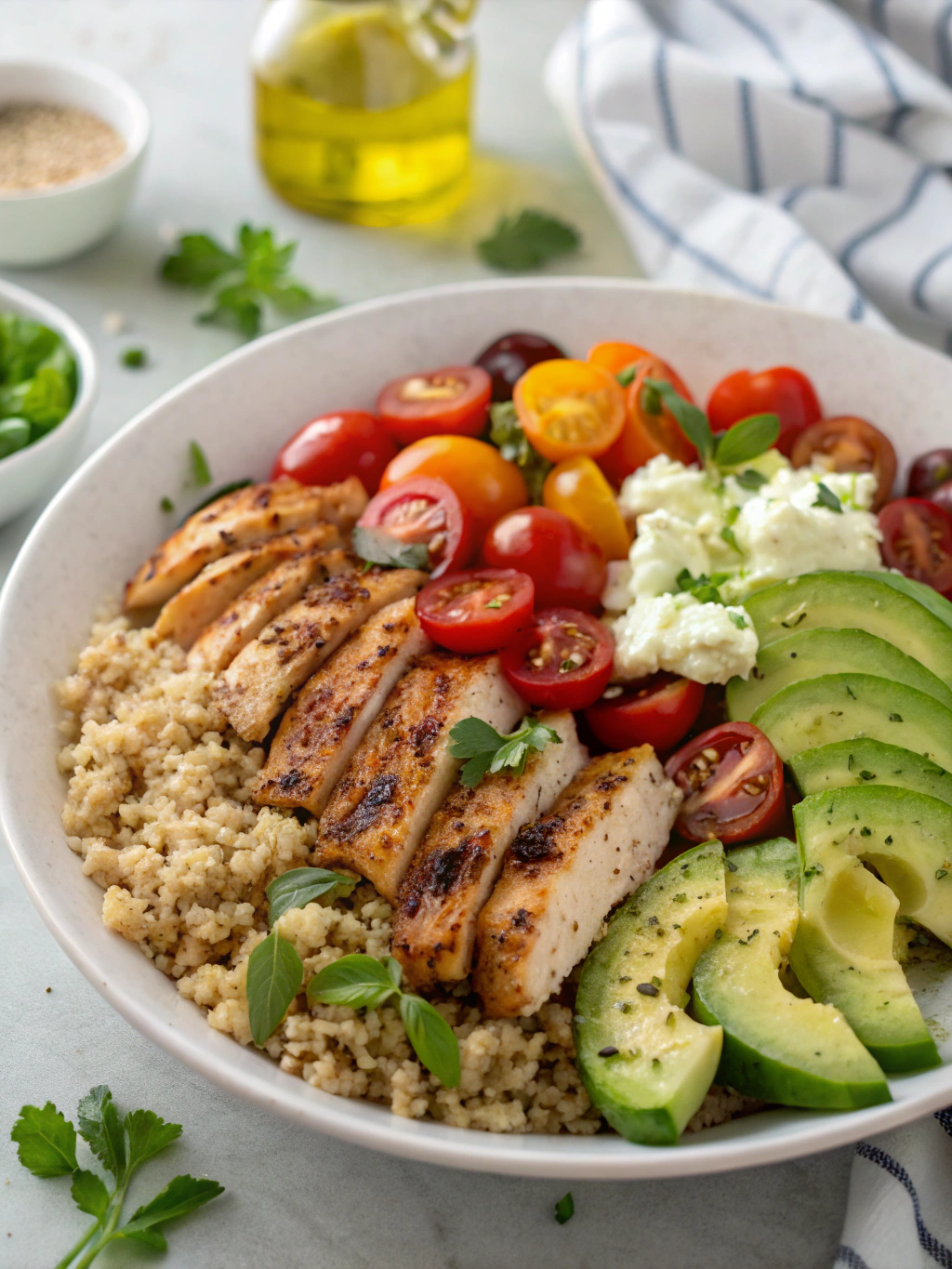 High protein salads