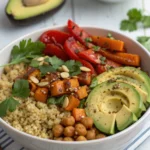 High protein vegetarian lunch