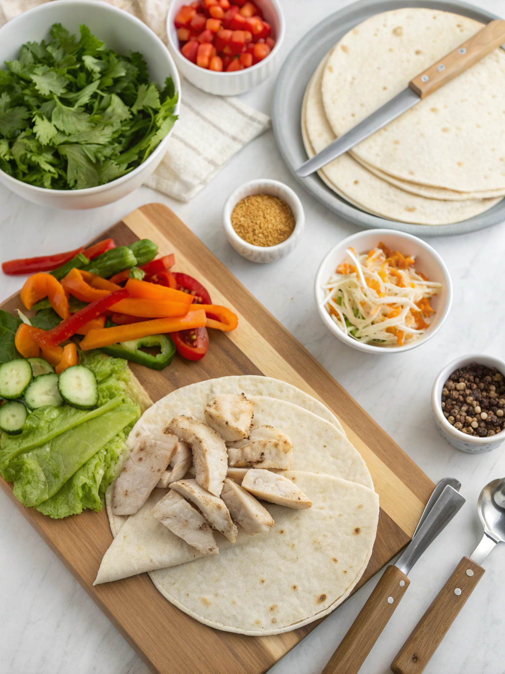 How to prepare spooky Halloween finger foods Preparation of High protein wraps