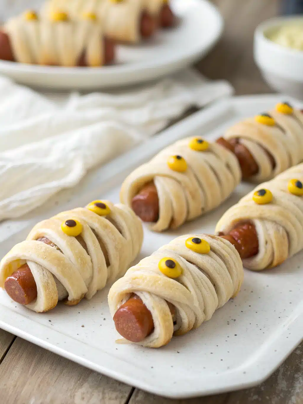 Serving suggestions for spooky Halloween snacks Serving spooky Halloween finger foods for parties
