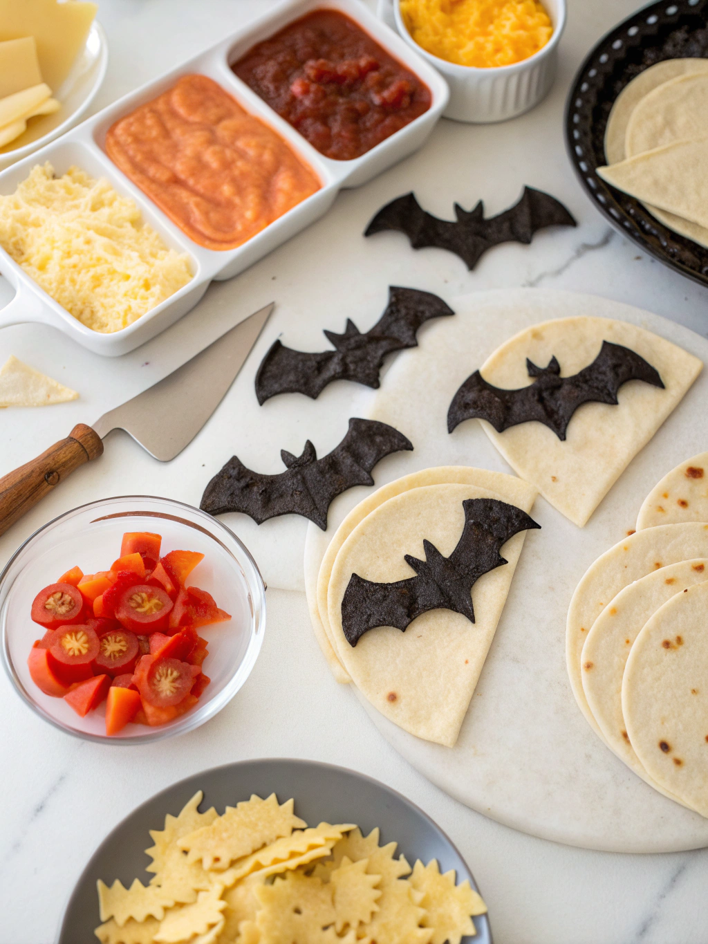 Preparation of Spooky Halloween Finger Foods