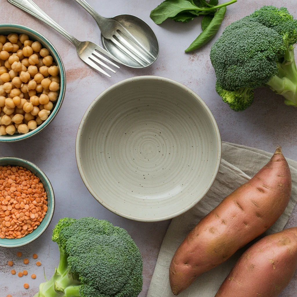 High protein vegetarian dinner