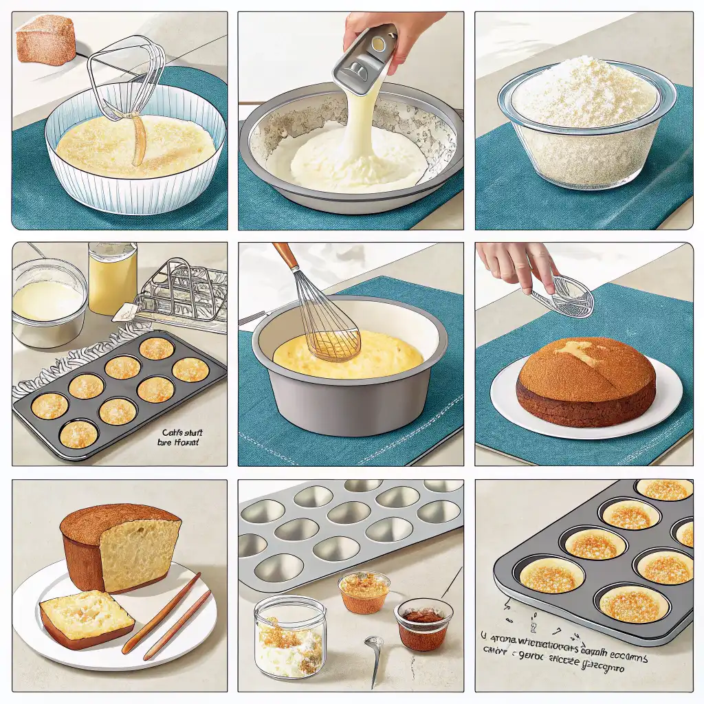 step by step Chocolate and Zucchini Bread batter and bake