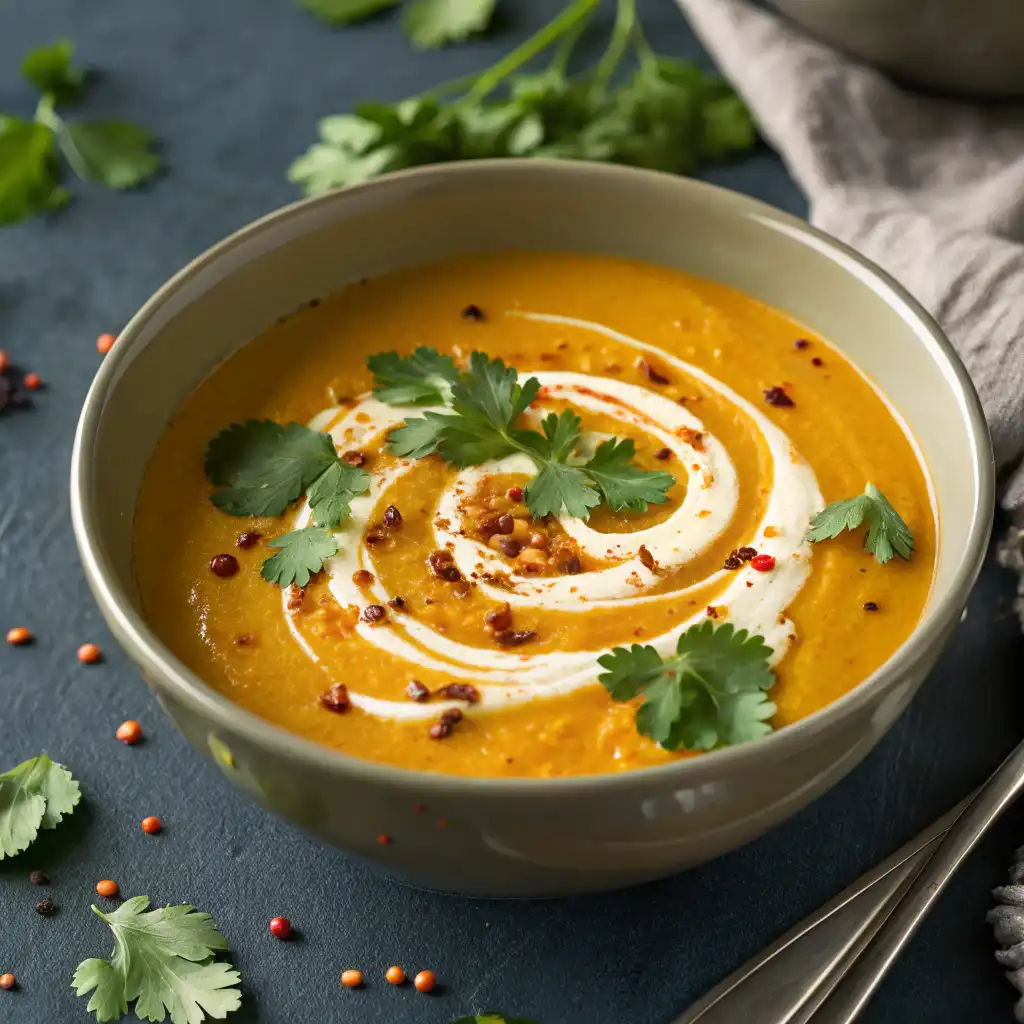 Bowl of healthy butternut squash