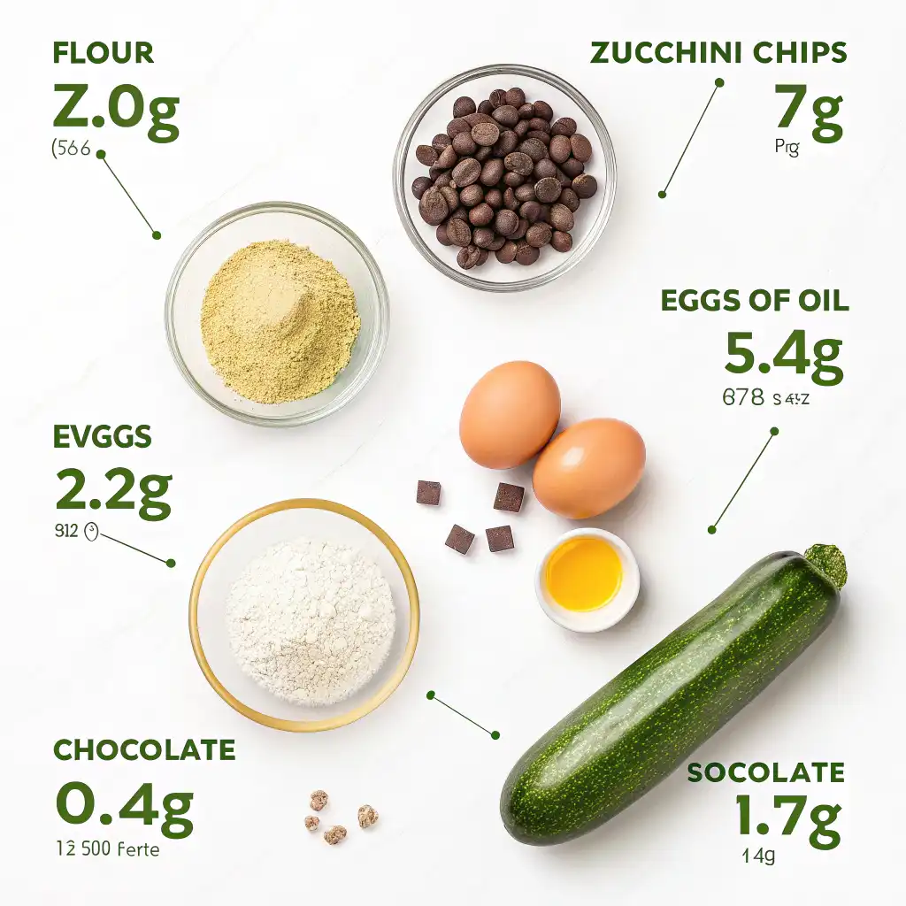 ingredients forStep-by-Step Guide to Making Chocolate and Zucchini Bread