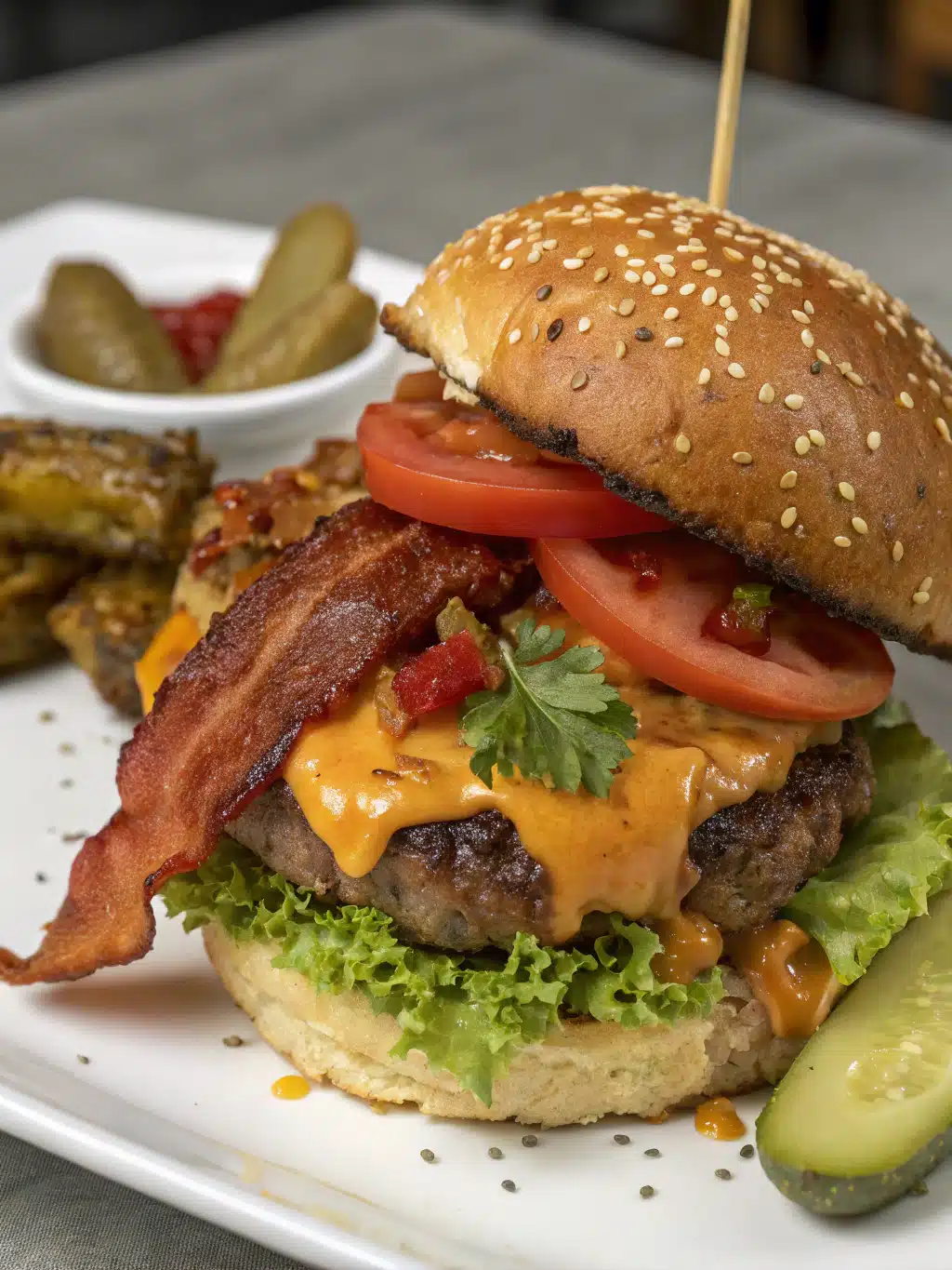 Monster Sliders with Pickle Tongues