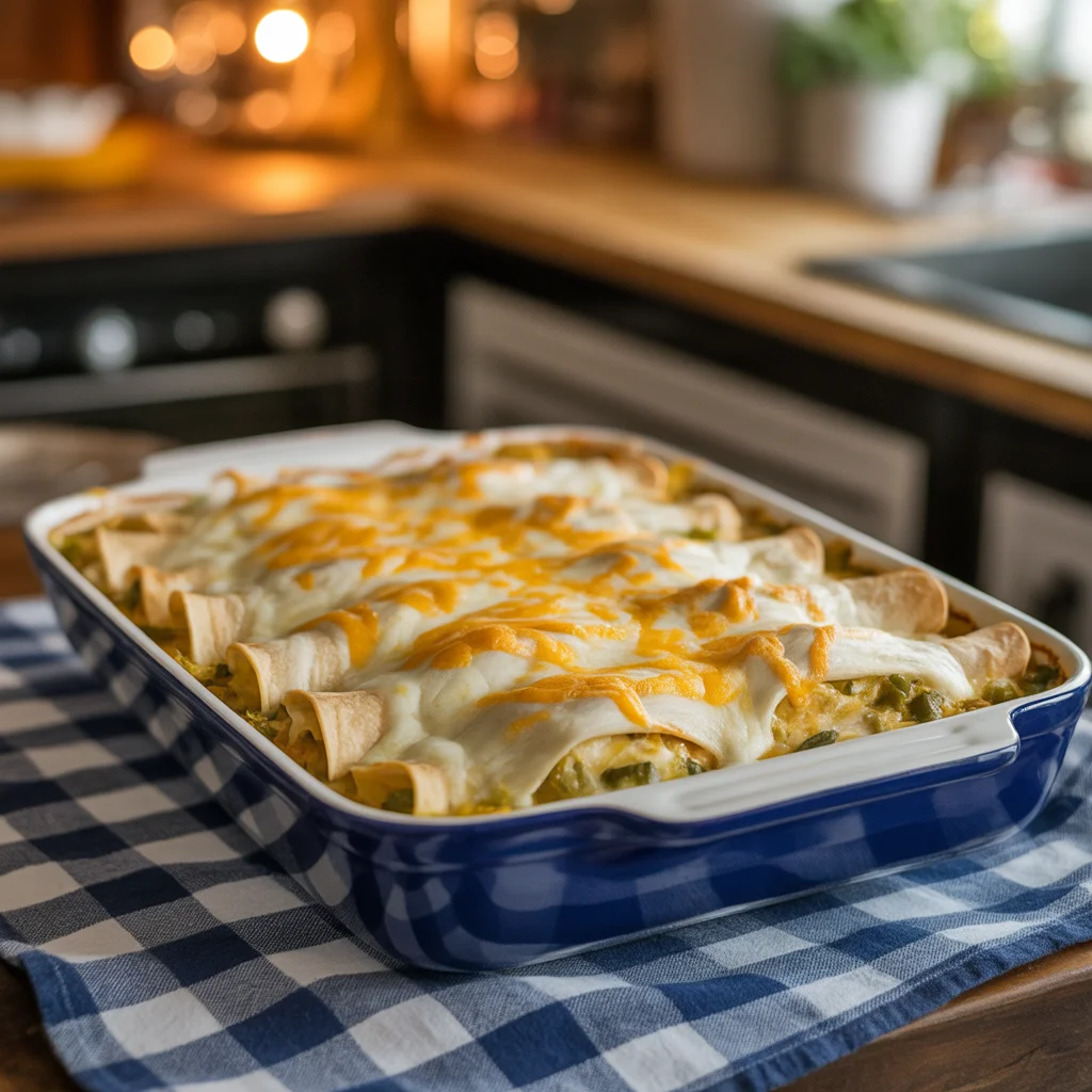 green chili chicken enchiladas