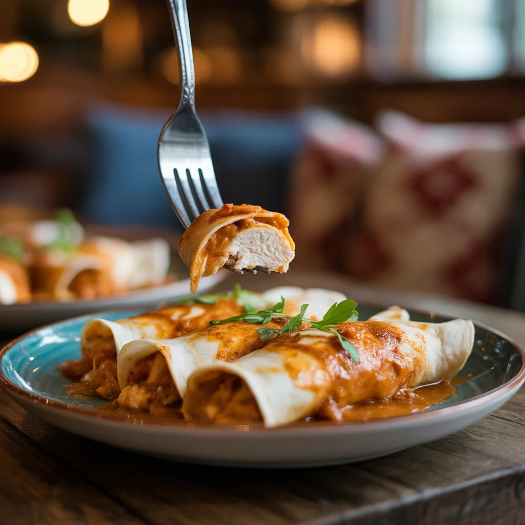chicken enchiladas with green sauce