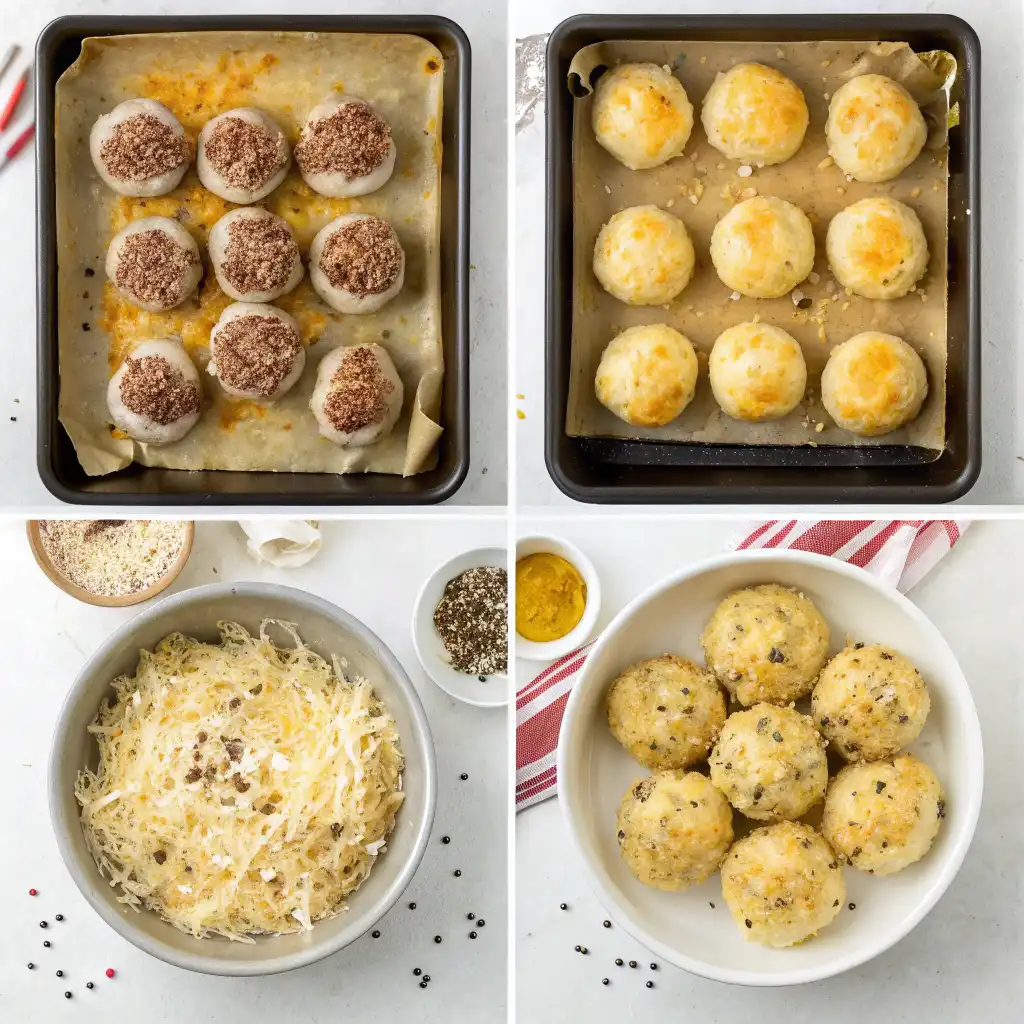 Garlic Parmesan Cheeseburger Bombs