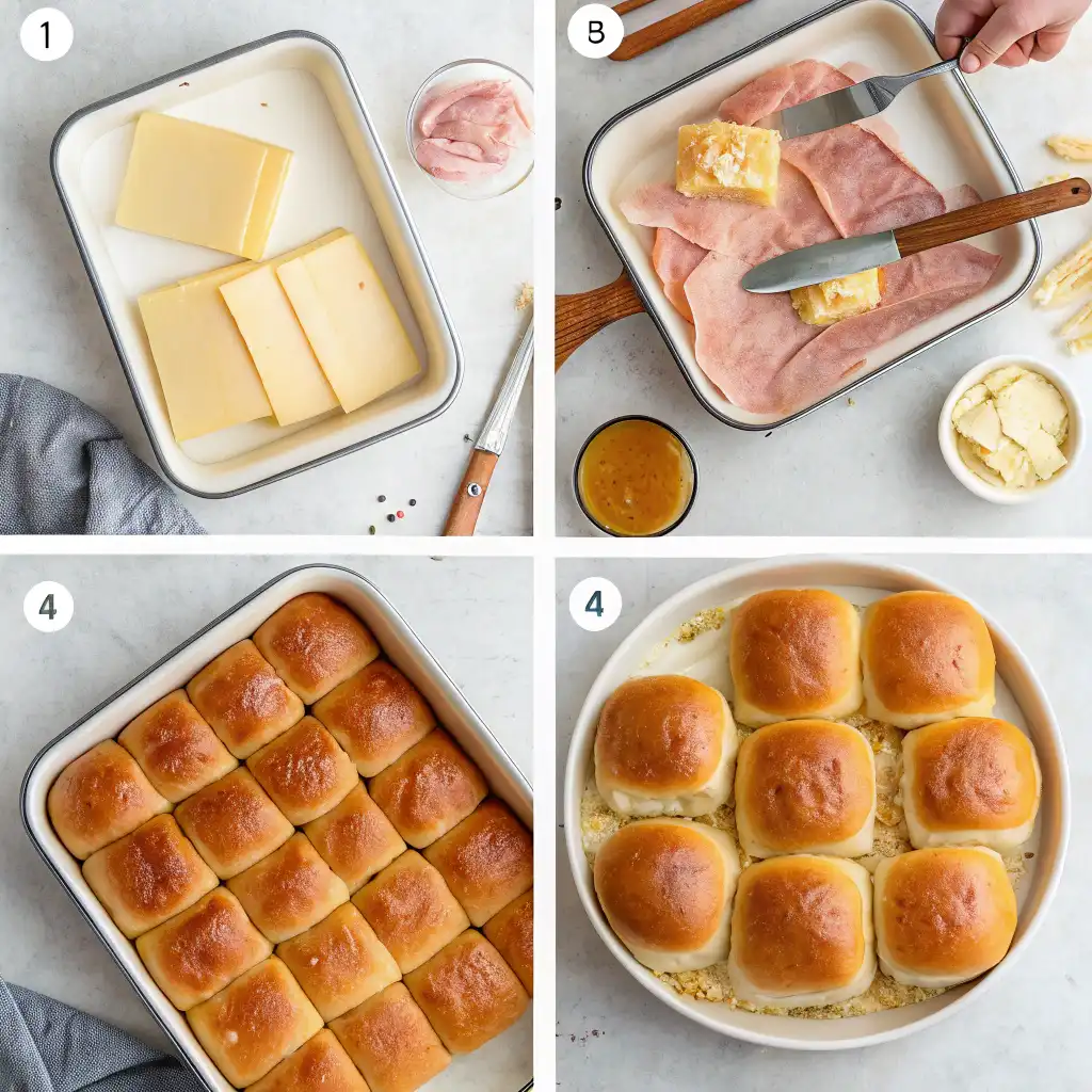 Ham and Havarti Cheese Sliders