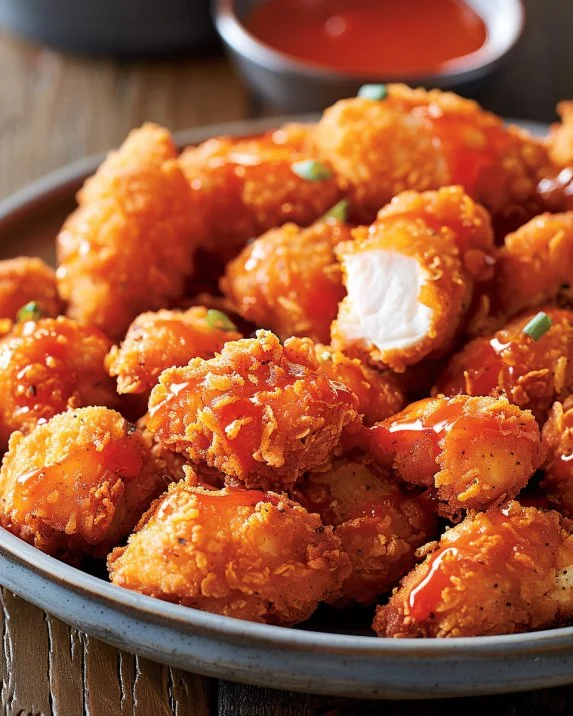 Creamy Crockpot Buffalo Chicken Dip served with tortilla chips