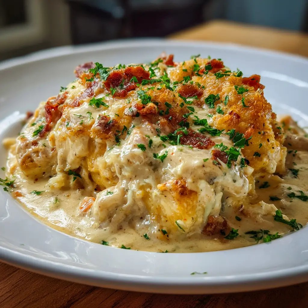 A hearty serving of Cowboy Casserole with ground beef, beans, and cheese