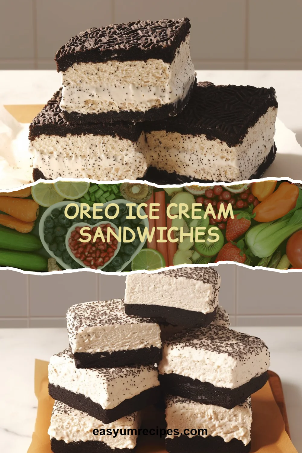 OREO ICE CREAM SANDWICHES