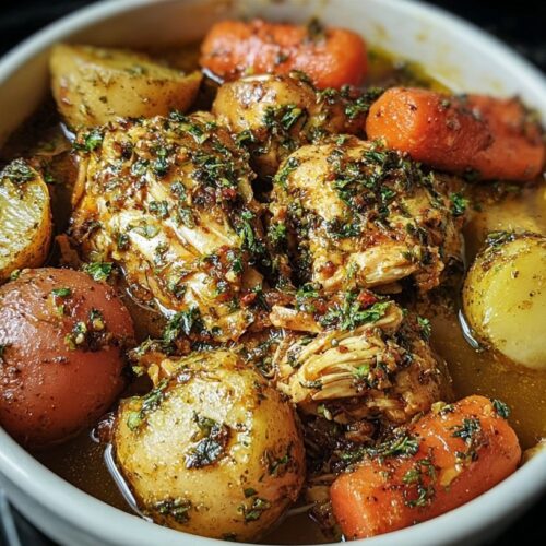 Delicious Garlic Butter Chicken cooked in a crockpot for tender and flavorful delight