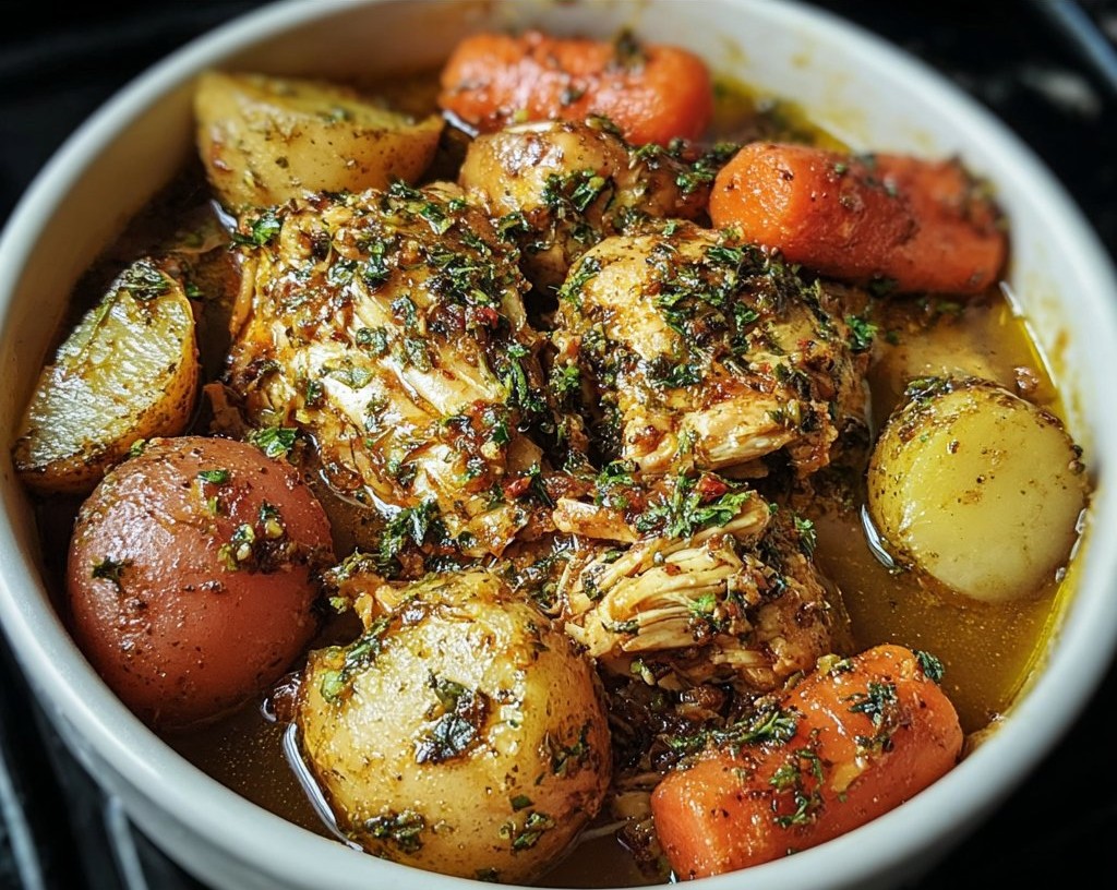 Delicious Garlic Butter Chicken cooked in a crockpot for tender and flavorful delight