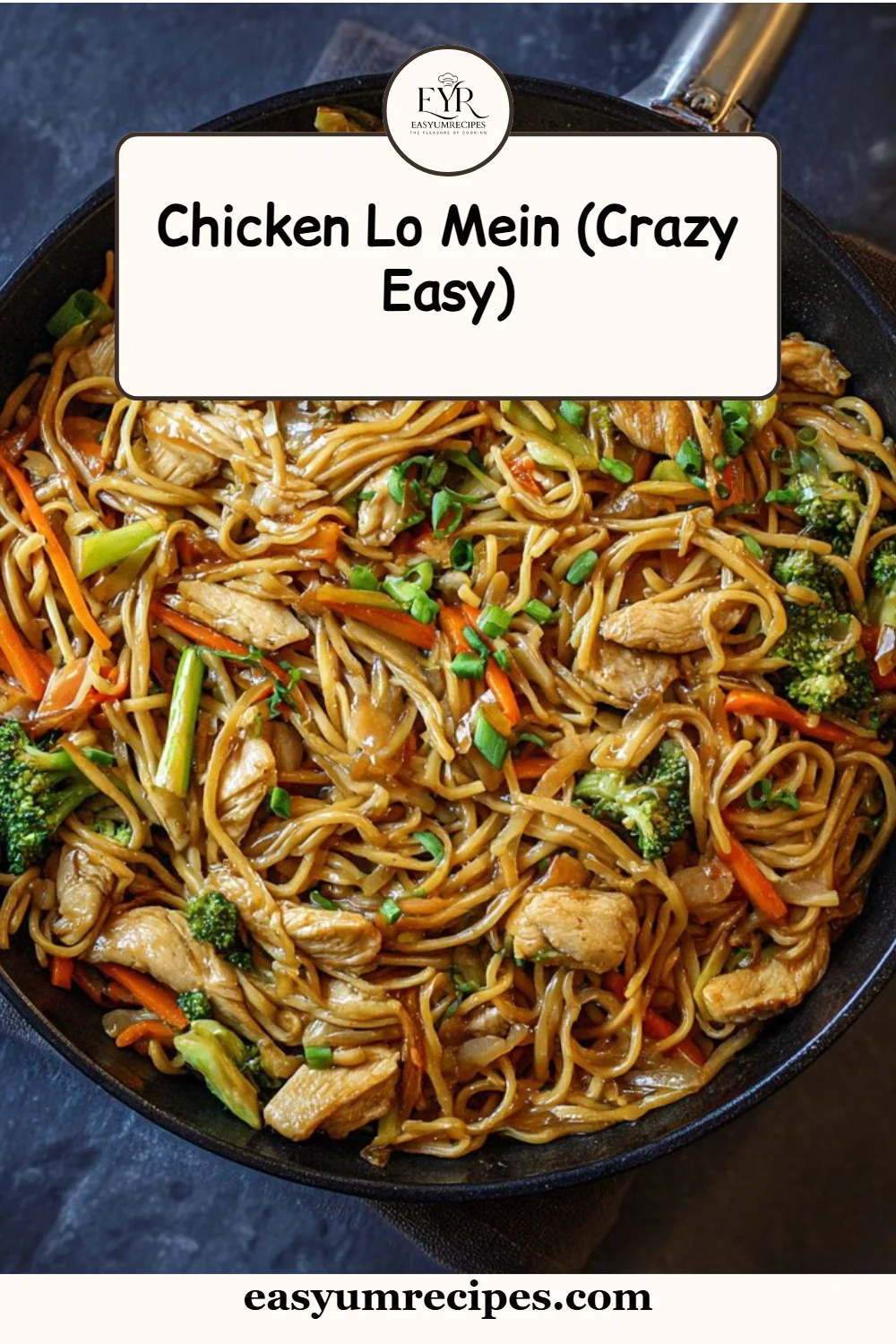 Chicken Lo Mein (Crazy Easy)
