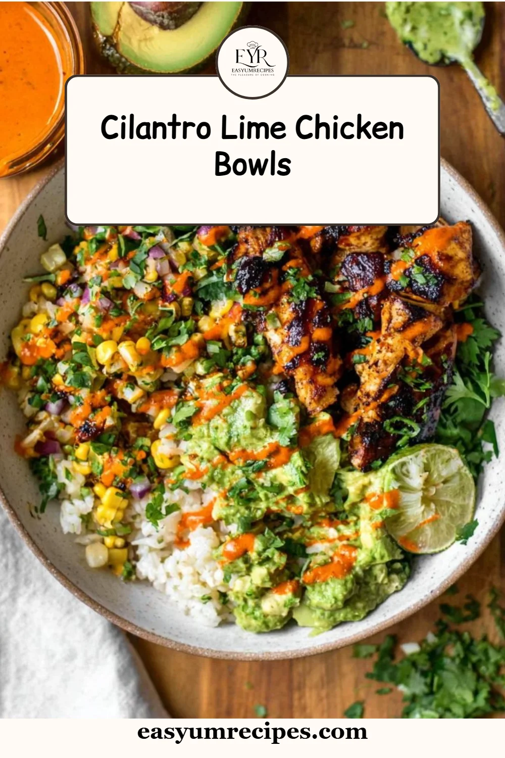 Cilantro Lime Chicken Bowls