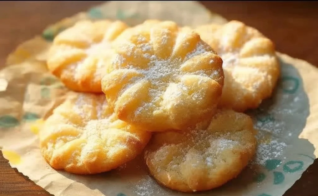 Delicious homemade condensed milk cookies on a plate