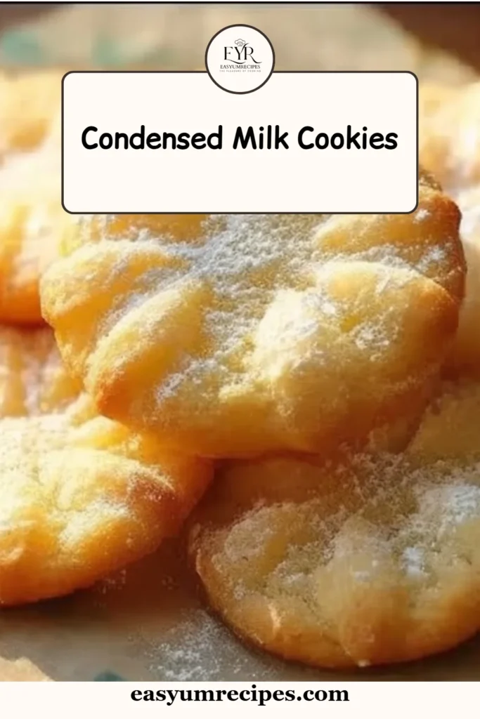Delicious homemade condensed milk cookies on a plate