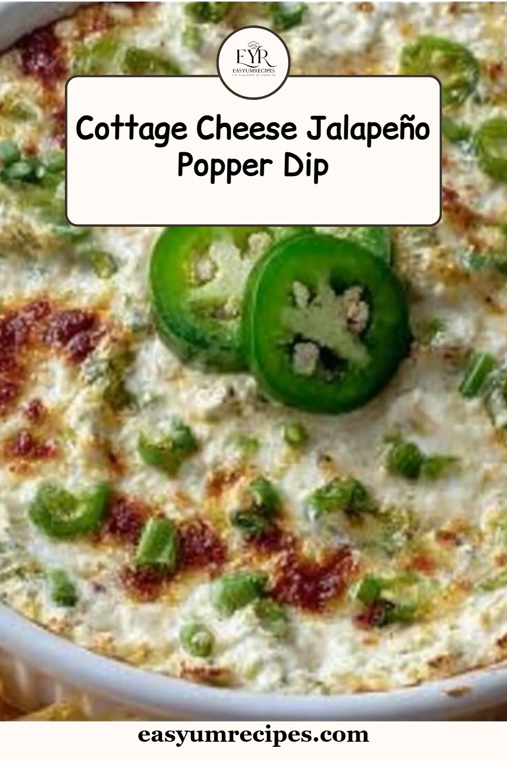 Cottage Cheese Jalapeño Popper Dip