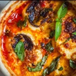 Healthy cottage cheese pizza bowls topped with fresh ingredients