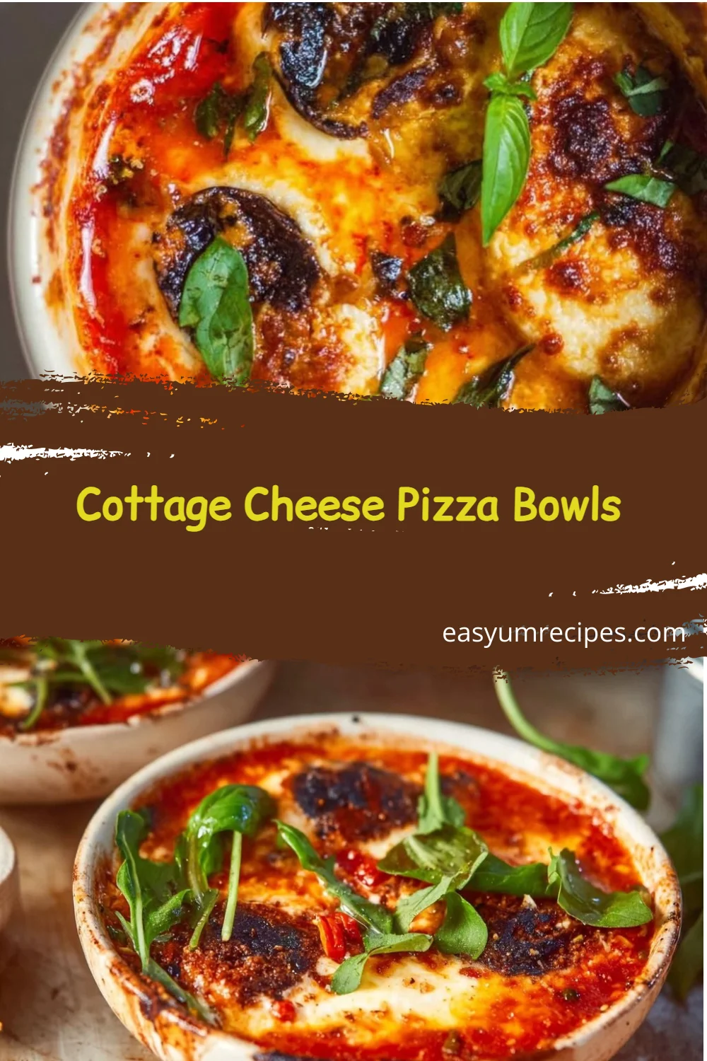 Cottage Cheese Pizza Bowls