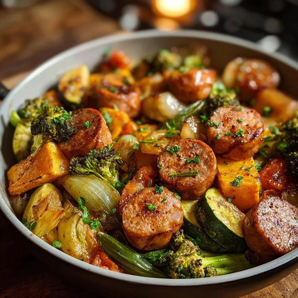 Create a Flavorful Sausage Veggie Skillet Bowl in Just 30 Minutes!