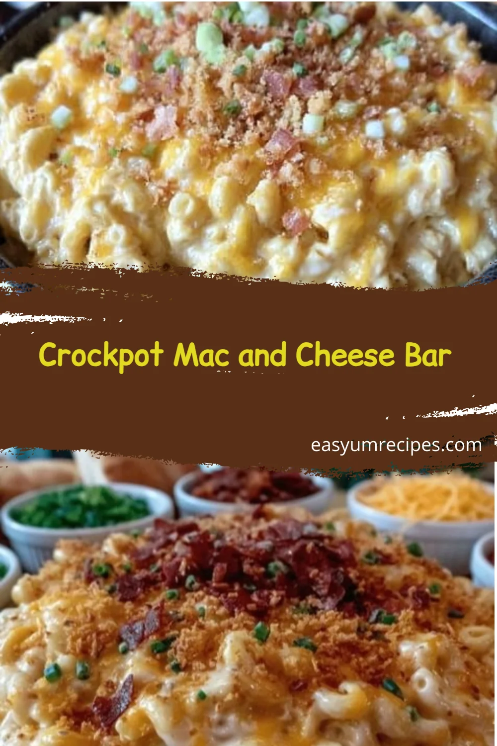 Crockpot Mac and Cheese Bar