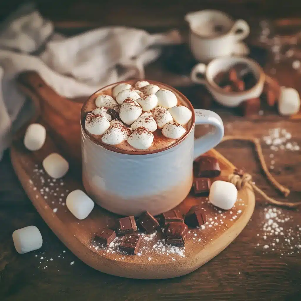 Delicious Disneyland hot chocolate served in a festive mug