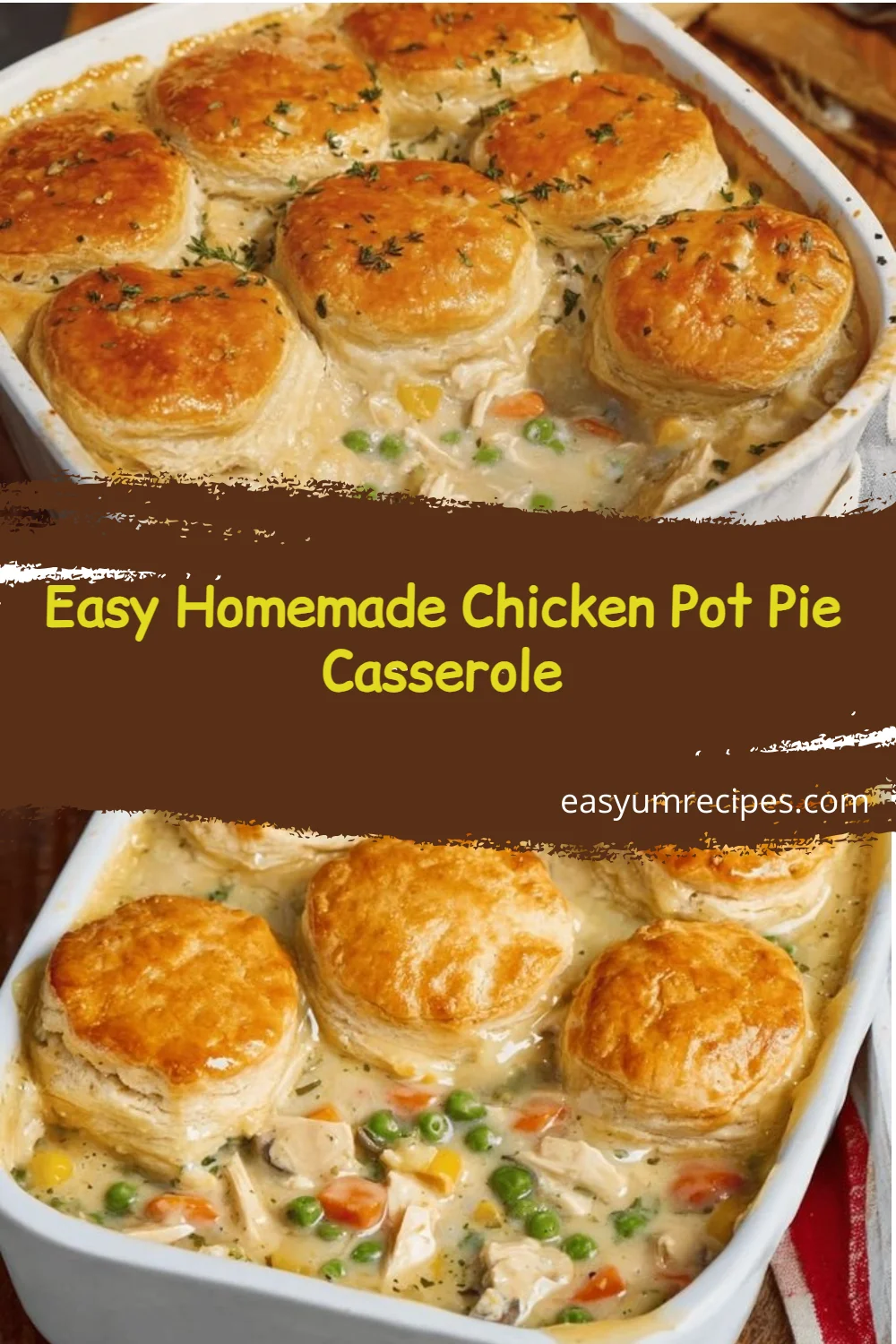 Easy Homemade Chicken Pot Pie Casserole