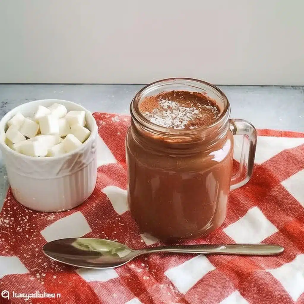Easy homemade hot chocolate mix ingredients in a bowl