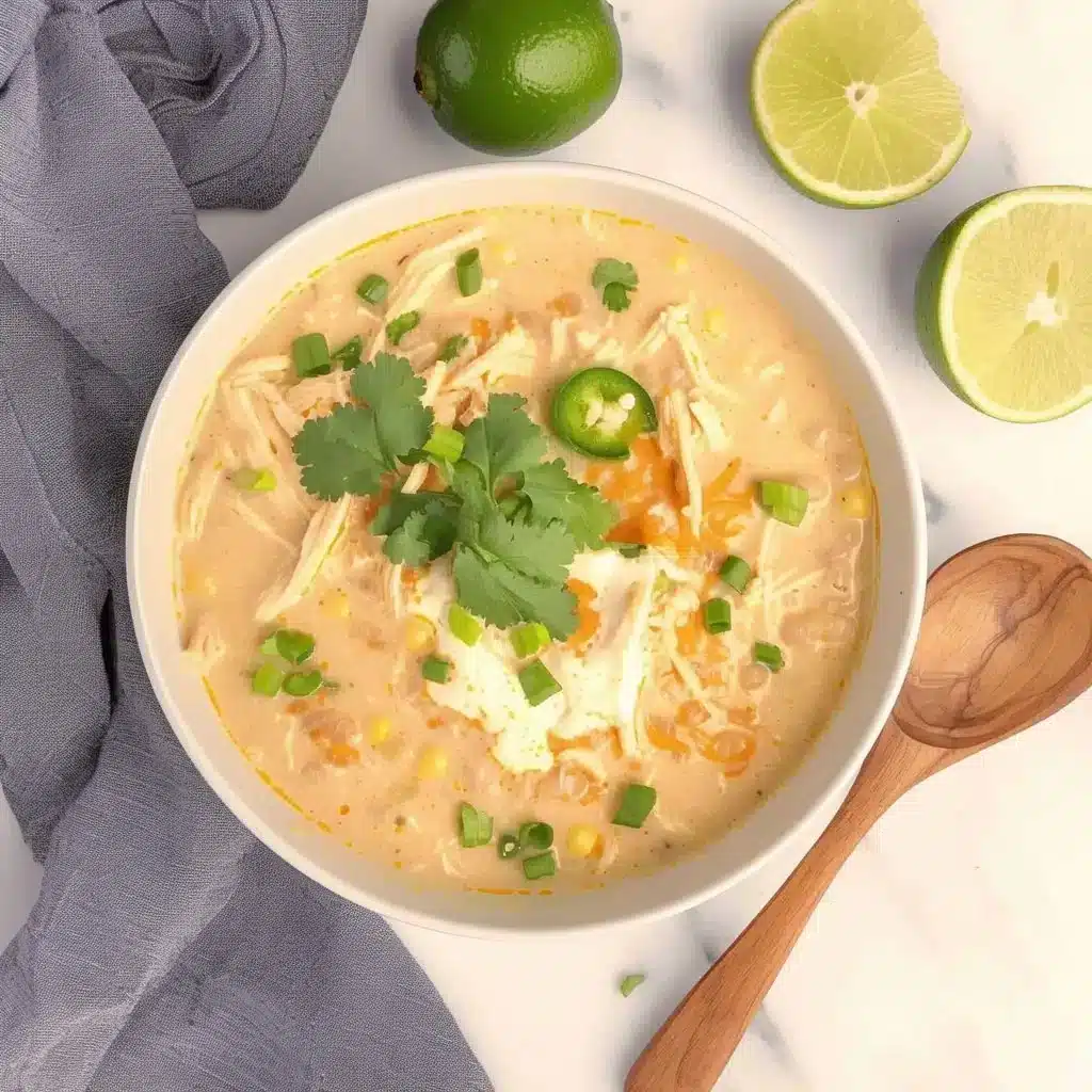 Easy White Chicken Chili with Cream Cheese
