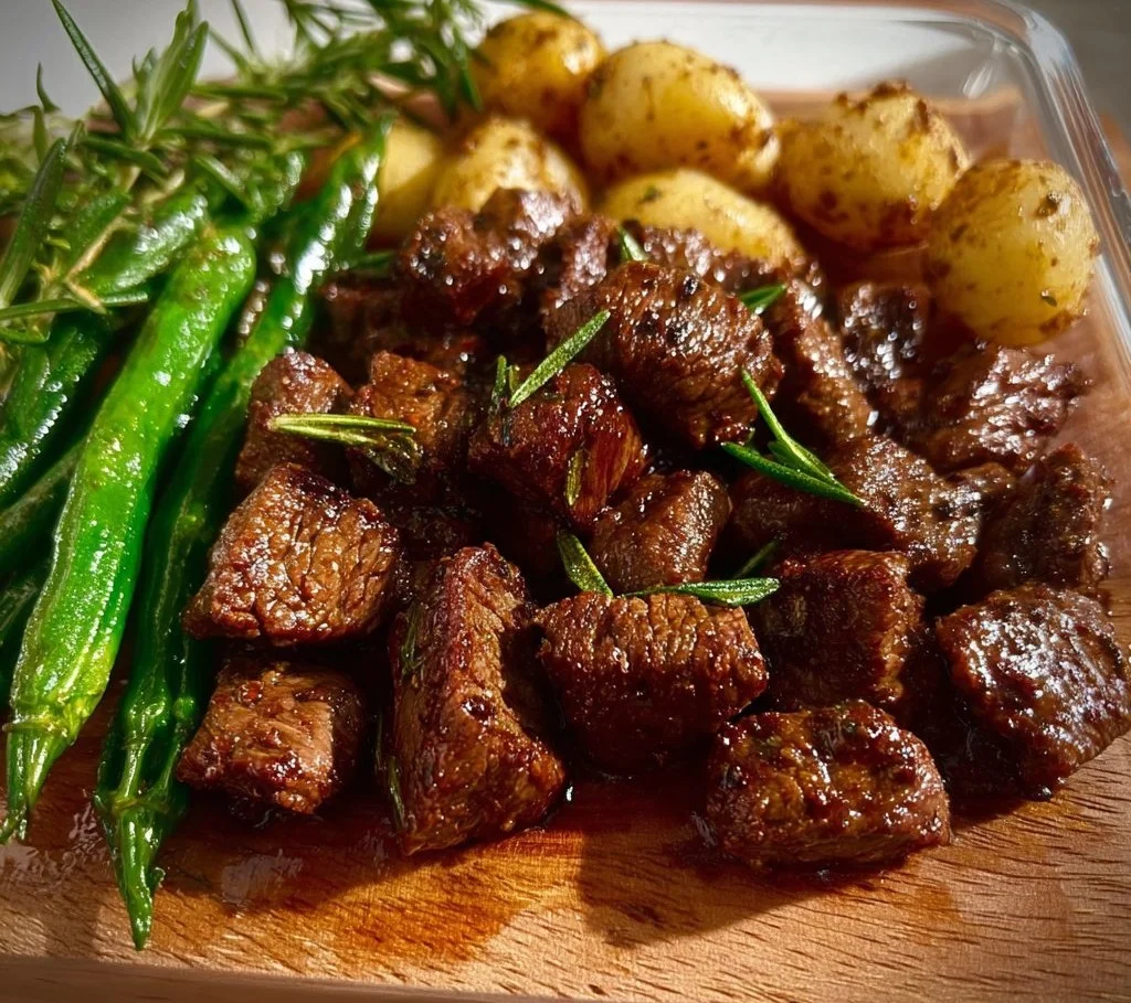 Garlic Balsamic Steak Bites