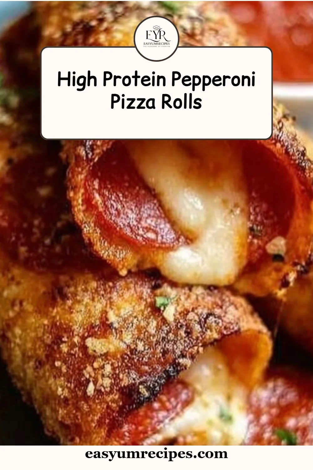 High Protein Pepperoni Pizza Rolls