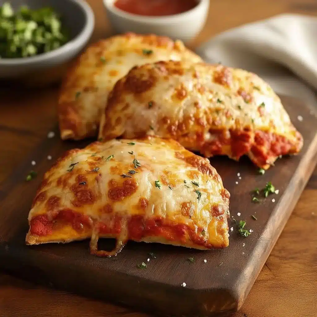 High protein pizza hot pockets with cheese and toppings