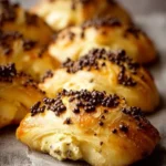 Decadent chocolate chip brioches with rich custard filling