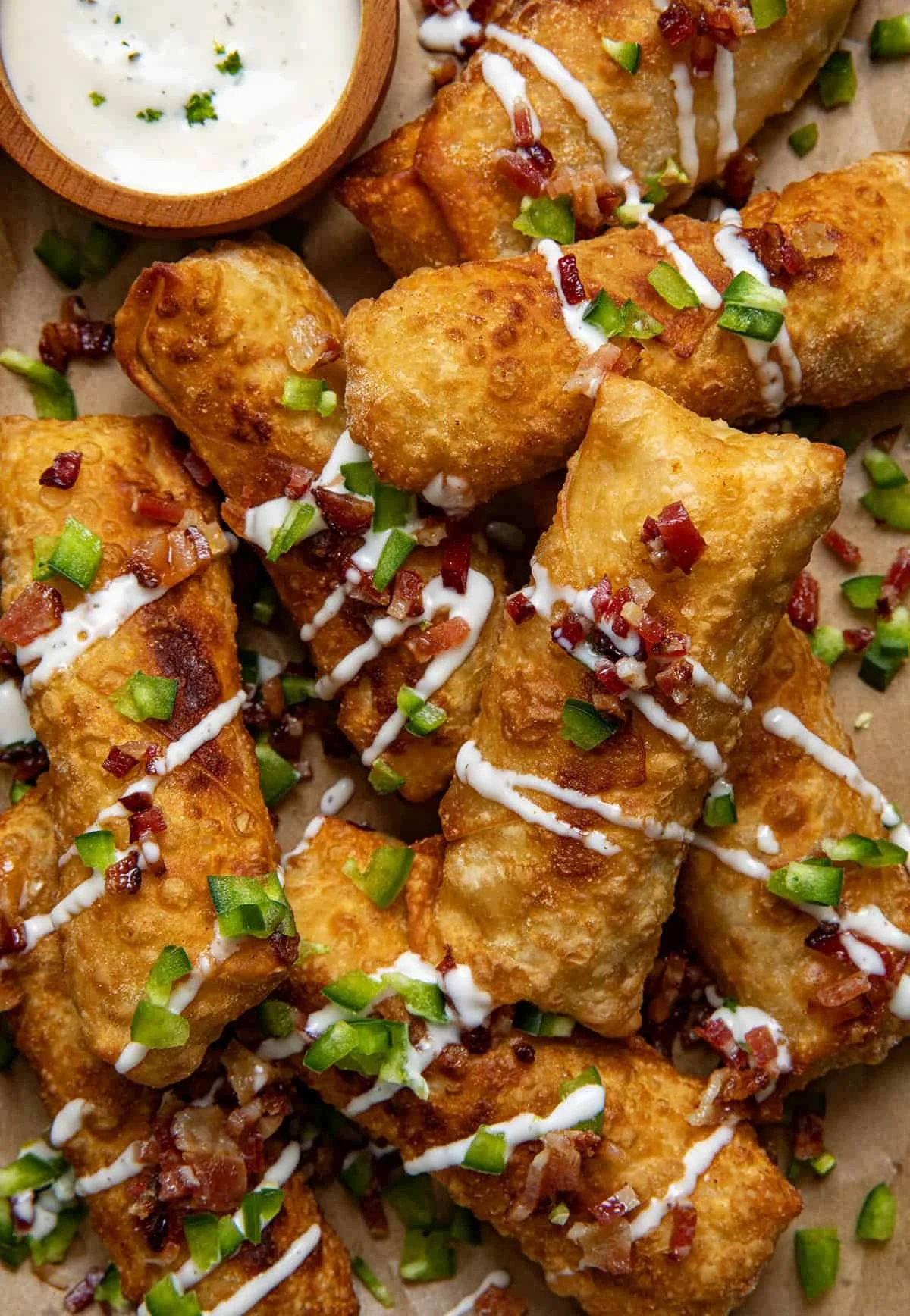 Jalapeno Popper Egg Rolls