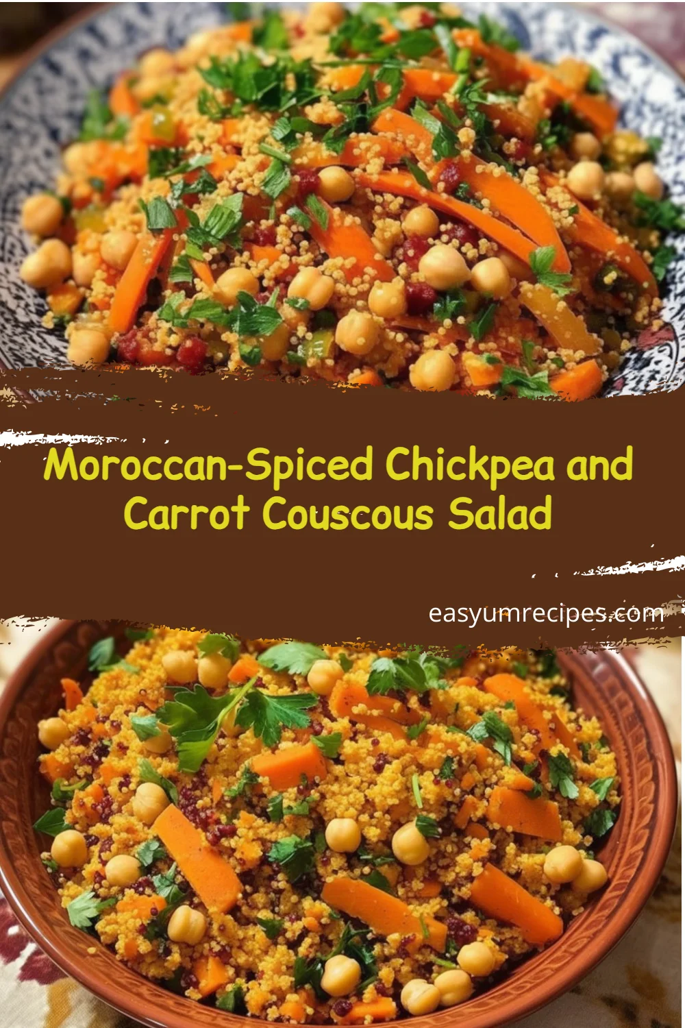 Moroccan-Spiced Chickpea and Carrot Couscous Salad