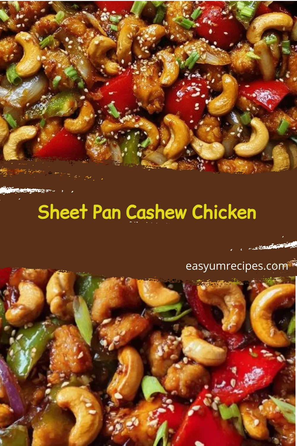 Sheet Pan Cashew Chicken