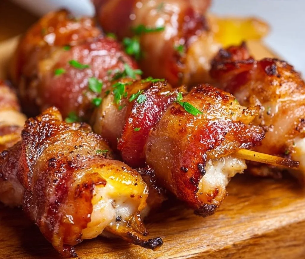 Bacon Wrapped Chicken Bites