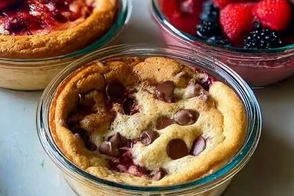 Baked Protein Pancake Bowls