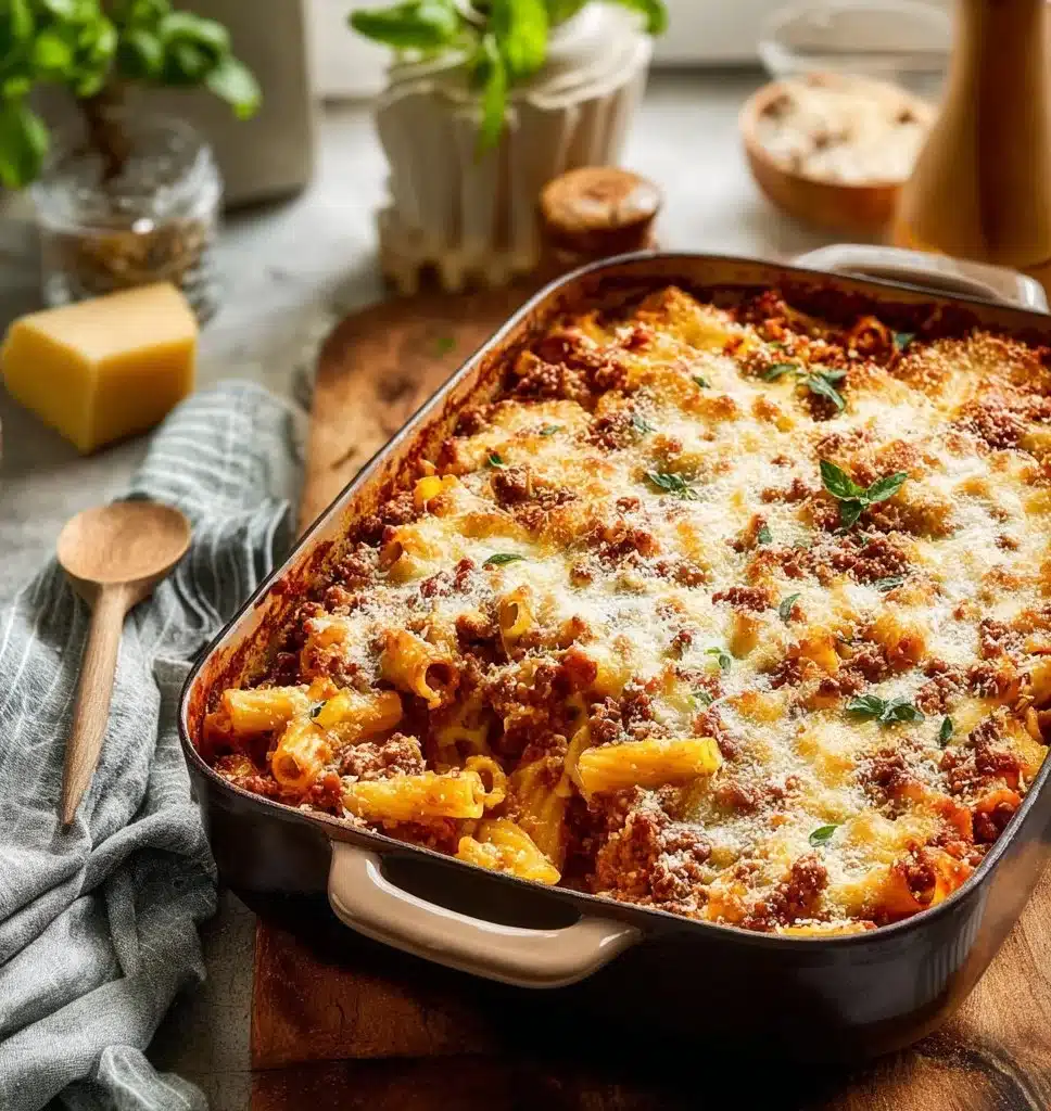 Baked Ziti with Ground Beef