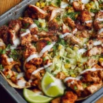 Delicious Chipotle Chicken Tray ready for serving.