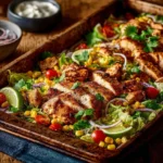 Delicious Chipotle Chicken Tray ready for serving.