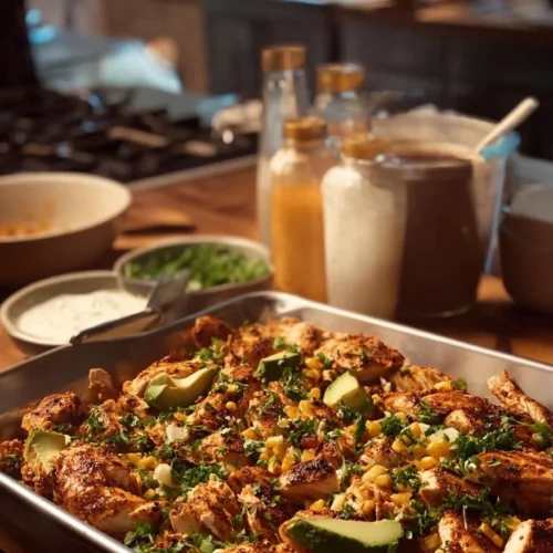 Delicious Chipotle Chicken tray for parties and meal prep