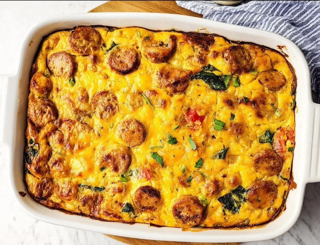 Dairy Free Chicken Sausage Breakfast Casserole